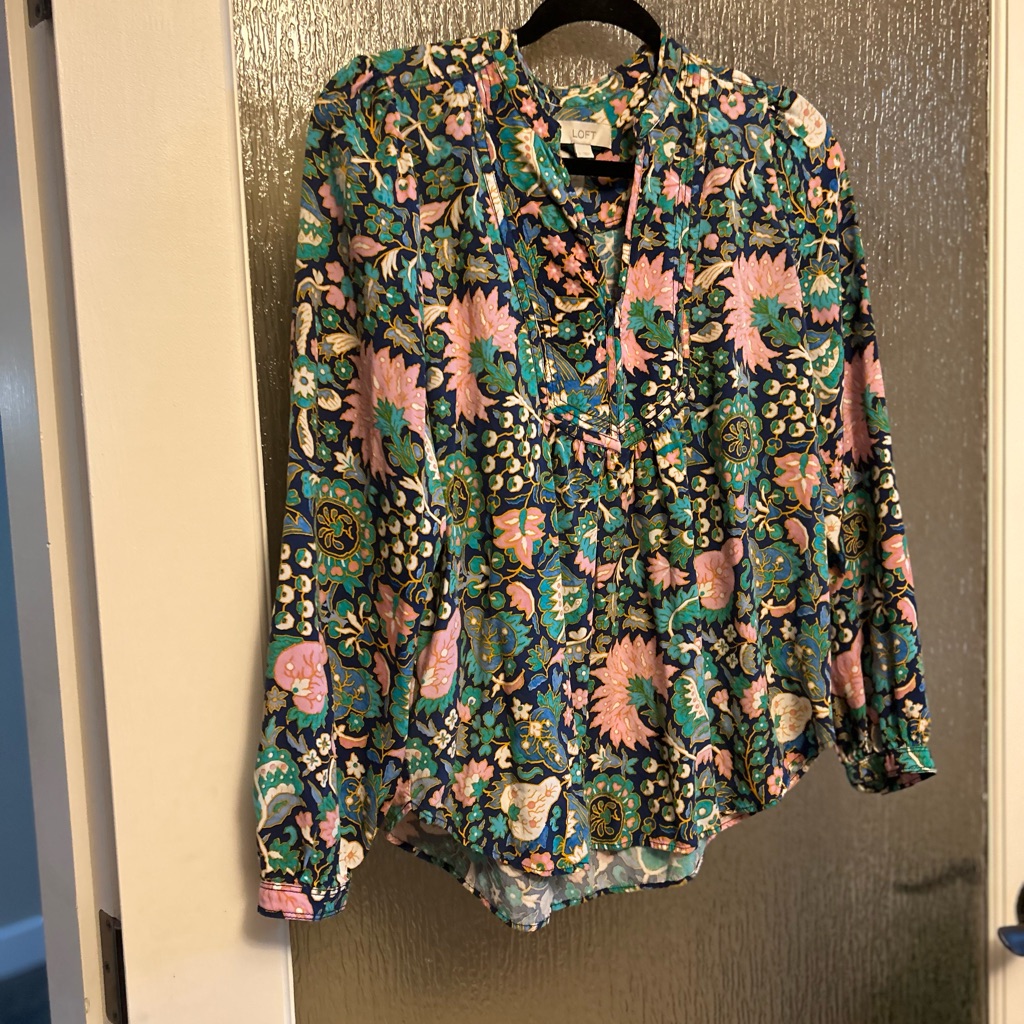 Bright Patterned Loft Blouse